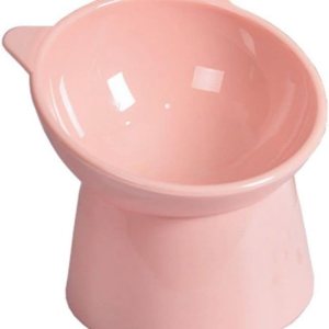 Cuencos de soporte antivuelco para gatos, cuencos de pie para cachorros, cuencos elevados para gatos y perros, tazones elevados para perros (rosa) Cuencos de soporte antivuelco para gatos, cuencos de pie para cachorros, cuencos elevados para gatos y perros, tazones elevados para perros (rosa)