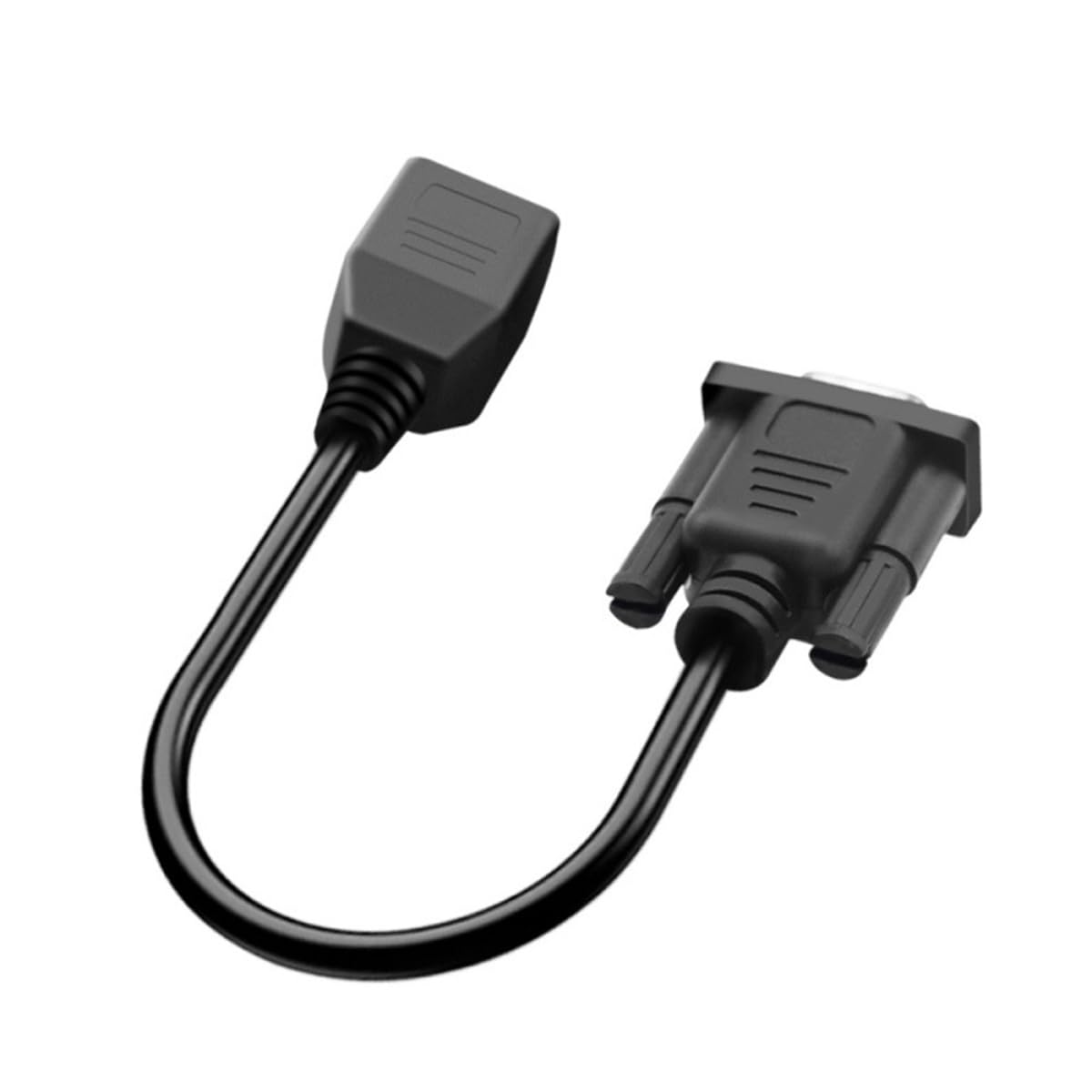 Cable de extensión VGA a RJ45 hembra, VGA de 15 pines macho hembra a RJ45 CAT5 CAT6 Ethernet LAN para video multimedia y extender la distancia de
