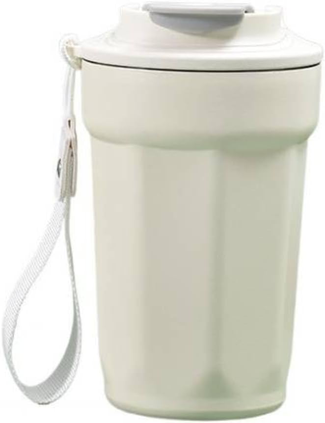 Taza de café octogonal de acero inoxidable simple de las muchachas atractivas taza portátil para la oficina y el coche termo taza