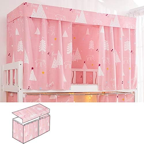 Cortinas de litera para dormitorio, toldo de cama, cortinas de privacidad, 2 paneles + 1 parte superior