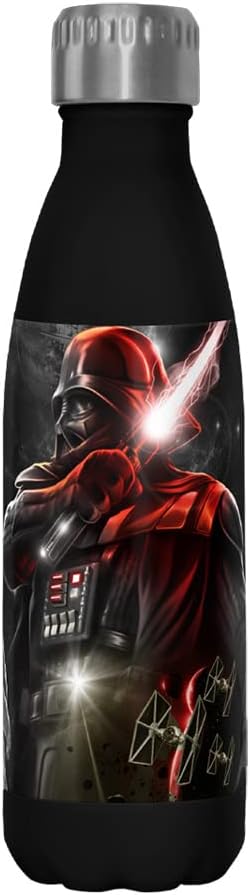 Star Wars Dark Lord – Botella de agua de acero inoxidable de 17 onzas, multicolor