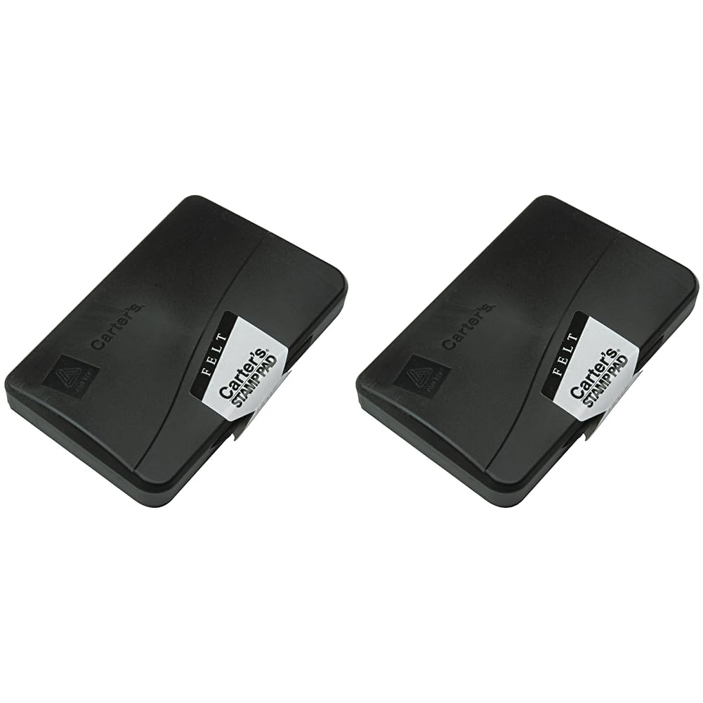 Carter’s – Almohadilla de sello seco sin tinta, aplica tu propio color de tinta a la almohadilla de fieltro sin tinta, 2.75 x 4.27 pulgadas (21021)