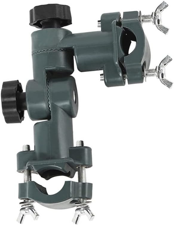 DOITOOL Soporte para sombrilla con clip fijo, soporte portátil ajustable para paraguas, soporte para amigos, abrazadera, montaje de pesca,