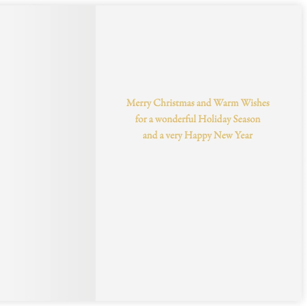 The Gallery Collection, Paquete de 25 tarjetas, tarjetas de Navidad con sobres forrados de papel de aluminio (bosque de Navidad de acuarela), para