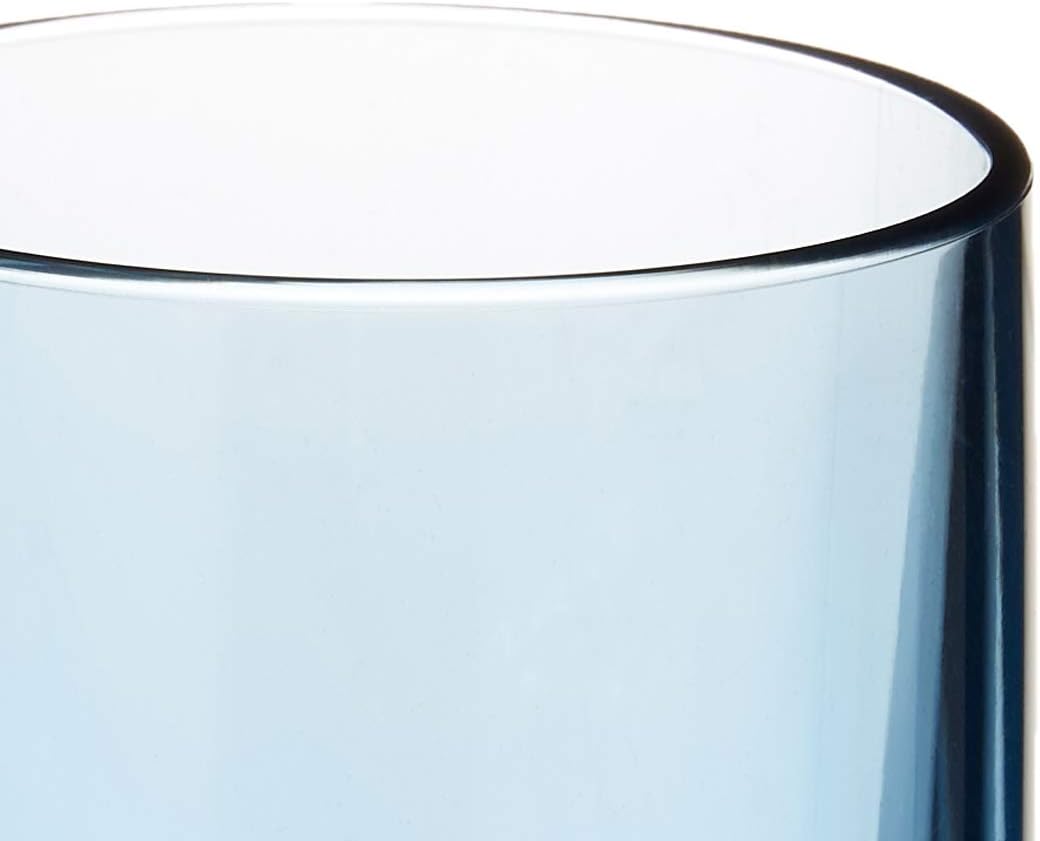 Drinique Copas de champán irrompibles (caja de 24) de 6 onzas, clásicas, inastillables, reutilizables, copa de champán, color azul
