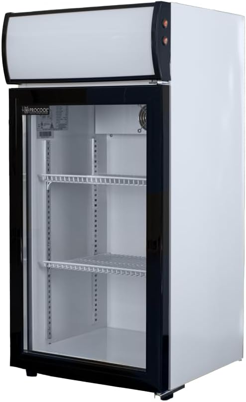 Procool Refrigerador de bebidas para encimera de refrigeración, refrigerador comercial 2.8 pies cúbicos.