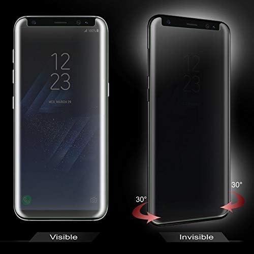 Protector de pantalla de vidrio templado para Samsung Galaxy S7 Edge cubierta completa curvada 3D privacidad antiespía, SuperGuardZ reemplazos de