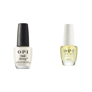 OPI Nail Envy, tratamiento de fortalecimiento de uƱas, uƱas mĆ”s fuertes en 1 semana, fórmula vegana, 0.5 onzas lĆquidas y aceite de uƱas y cutĆculas OPI Nail Envy, tratamiento de fortalecimiento de uƱas, uƱas mĆ”s fuertes en 1 semana, fórmula vegana, 0.5 onzas lĆquidas y aceite de uƱas y cutĆculas