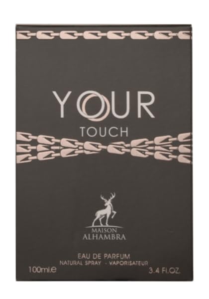 Lattafa Maison Alhambra Your Touch Eau de Parfum en espray para hombre, 3.4 onzas