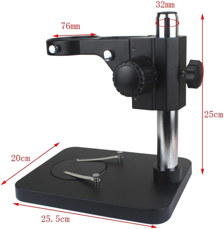 Accesorios para microscopio de laboratorio, soporte universal para mesa de microscopio, soporte de enfoque de 2.992in de diámetro para brazo de