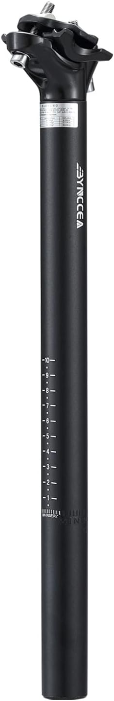 Bynccea Tija de asiento de bicicleta 1.071 in 1.217 in 1.244 in bicicleta Seatpost 15.748 in para bicicleta de montaña Bicicletas de carretera MTB