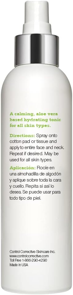 Tónico equilibrante Control Correcto, 6.7 onzas  Hidrata, normaliza y restaura el equilibrio de la piel deshidratada, alantoína, aloe vera,