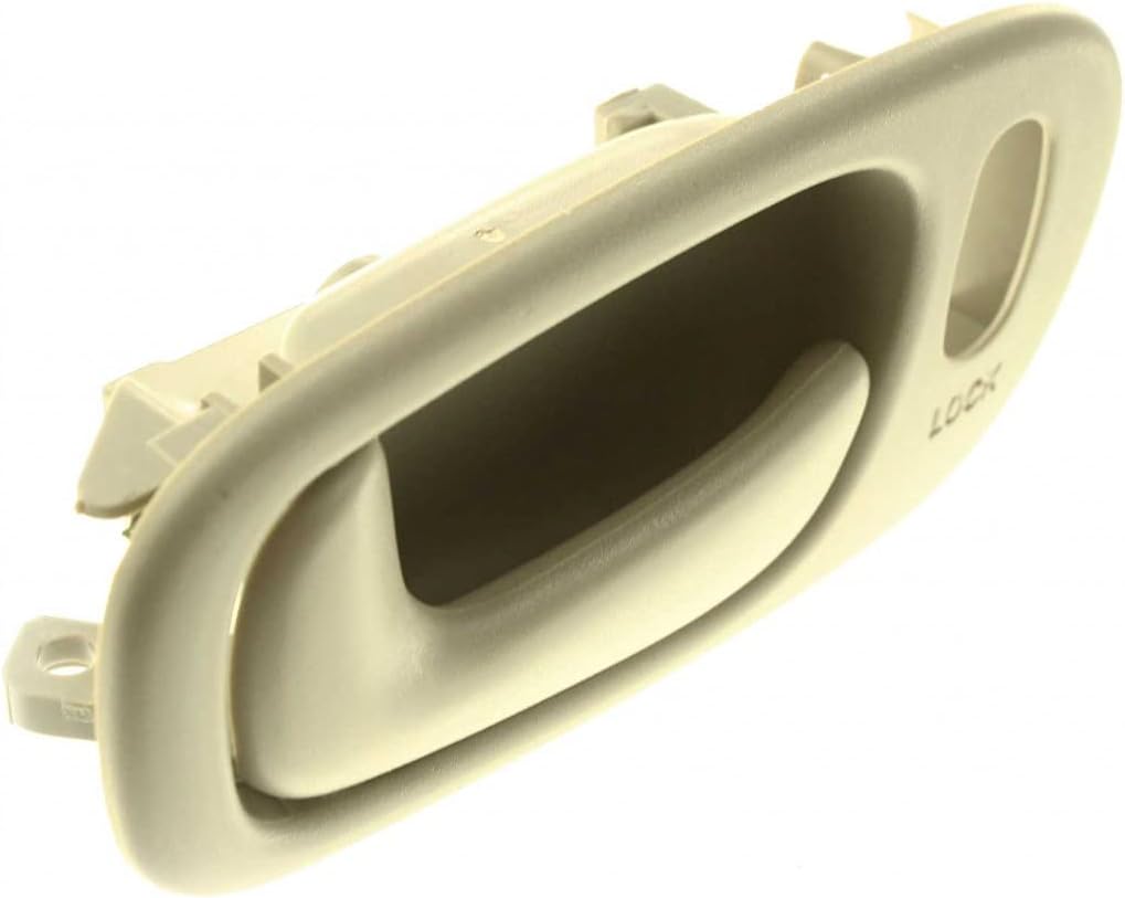 KarParts360 Para Chevy Prizm 1998 99 00 01 2002 Manija de puerta interior delantera o trasera lado del conductor beige  con orificio de bloqueo de