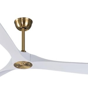 Ventilador de techo blanco grande de 70 pulgadas con control remoto, motor de CC silencioso ahorro de energía, 3 cuchillas de madera de balsa negra, Ventilador de techo blanco grande de 70 pulgadas con control remoto, motor de CC silencioso ahorro de energía, 3 cuchillas de madera de balsa negra,