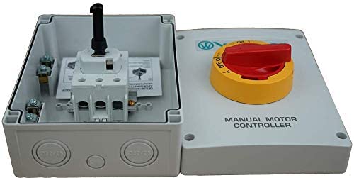 Walther Electric KEM340UL YR Interruptor de desconexión de motor cerrado, 3 polos, 40 A 600 V, IP65 Nema 4X resistente al agua, seguro con