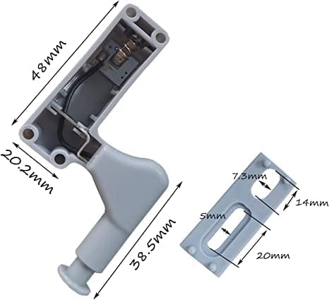 12 piezas de luz LED con bisagra de armario de armario, luz universal con sensor para cocina moderna, armario de hogar, armario, armario, lámpara –