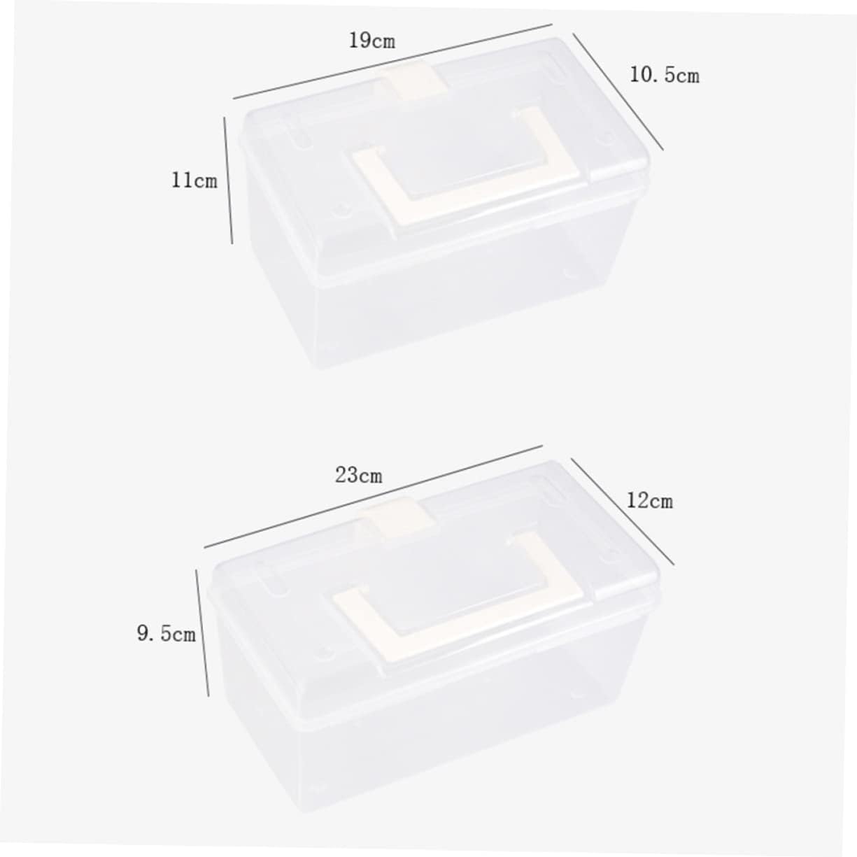 TIDTALEO Caja Mini Caja de Medicina Cajas de Almacenamiento de Plástico Contenedor Transparente Caja de Medicamentos Recipiente de Primeros Auxilios