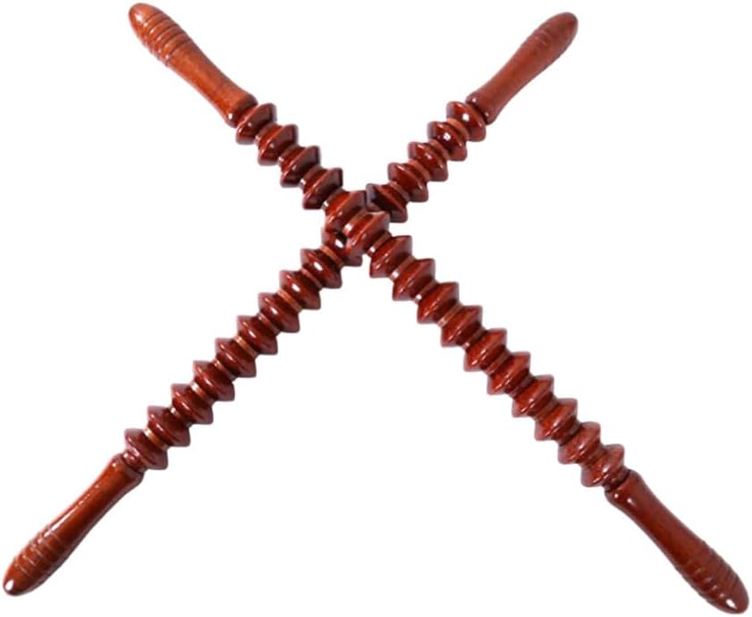 Masajeador para cuello y pierna de cuerpo completo Masajeador manual Masajeador de madera Barra de masaje de espalda de cintura Rodillo de masaje de
