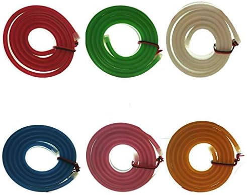 DC12V – Tira de luces LED, impermeable, de silicona, para letreros de neón, 1.0 in, para cortar, flexible, para interiores y exteriores, para hacer