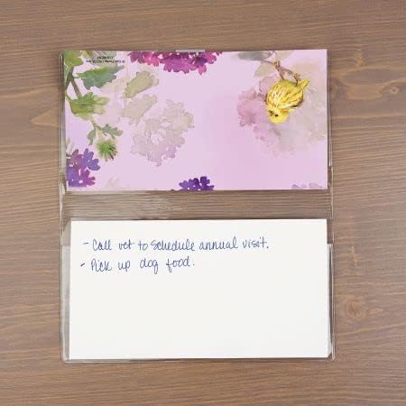 Calendario de bolsillo y bloc de notas 2024 Birds Handy Planner de 3.5 x 6.5 pulgadas, tamaño cerrado, 7 x 6.5 pulgadas, tamaño abierto, calendarios