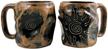 Una (1) colección Mara Stoneware  Taza de café coleccionable de 20 onzas  Southwest Sunburst