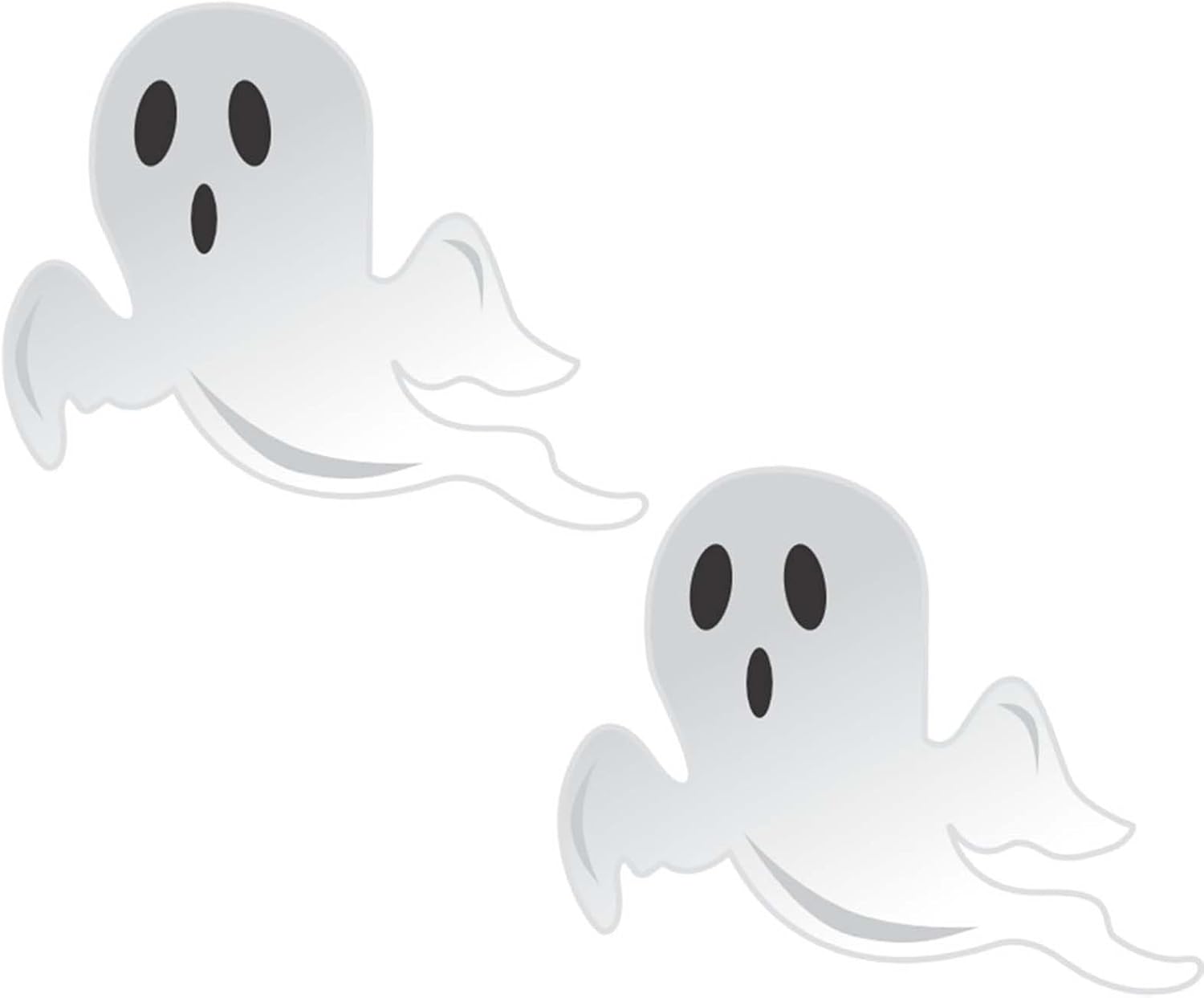 Adhesivo 3D para ventana de fantasma, Halloween para ventanas de vidrio, calcomanías de fantasma 3D de PVC para decoración del hogar de Halloween