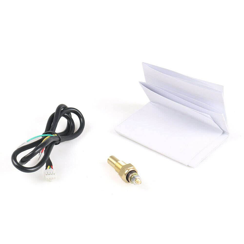 Medidor de temperatura de agua LED digital y analógico universal de 2 ” 2.047 in medidor de temperatura 40-150 Celsius con sensor de 18npt