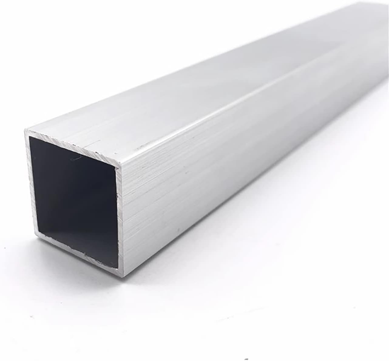 Kwweeoo Tubo cuadrado de aluminio, 1 unidad de 2.992 in x 2.992 in x 39.370 in de grosor de pared de 0.118 in, 1 paquete de tubo cuadrado