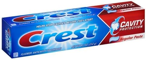 Crest Pasta de dientes Cavity Protection Regular – 8.2 oz, paquete de 5