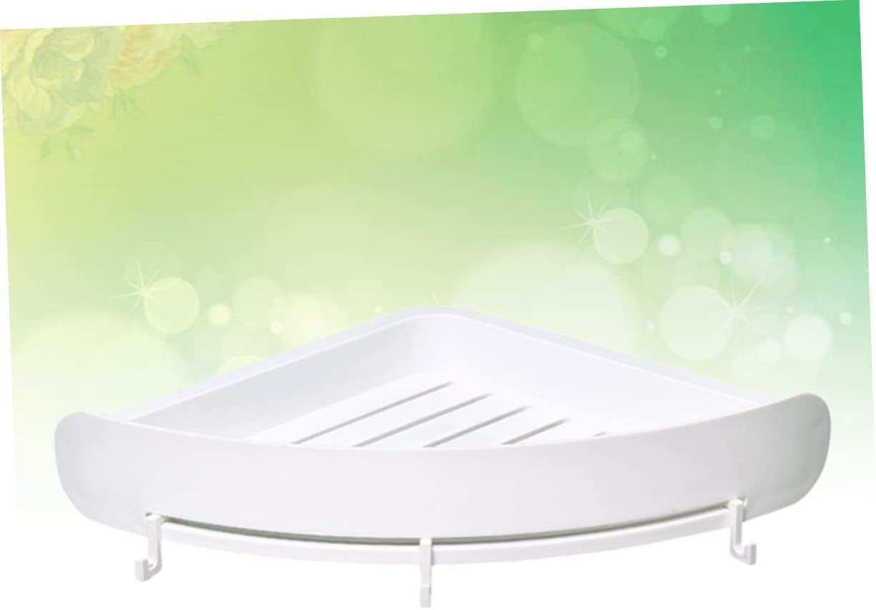 Cabilock Estantes de plástico para montaje en pared, estante de plástico, estante de almacenamiento para baño, estante de baño, estante de baño,