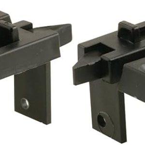 Prime-Line F 2628 – Par de pestillos de vinilo de repuesto con resorte para ventana, centro de agujeros de 1-1116 pulgadas, negro (paquete Prime-Line F 2628 – Par de pestillos de vinilo de repuesto con resorte para ventana, centro de agujeros de 1-1116 pulgadas, negro (paquete