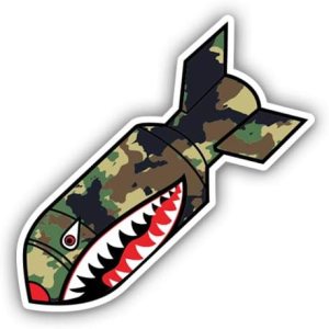 Tiger Bomb Angry War Hawk – Adhesivo de vinilo de 3 pulgadas para automóvil, laptop, botella de agua, teléfono, calcomanía impermeable Tiger Bomb Angry War Hawk – Adhesivo de vinilo de 3 pulgadas para automóvil, laptop, botella de agua, teléfono, calcomanía impermeable
