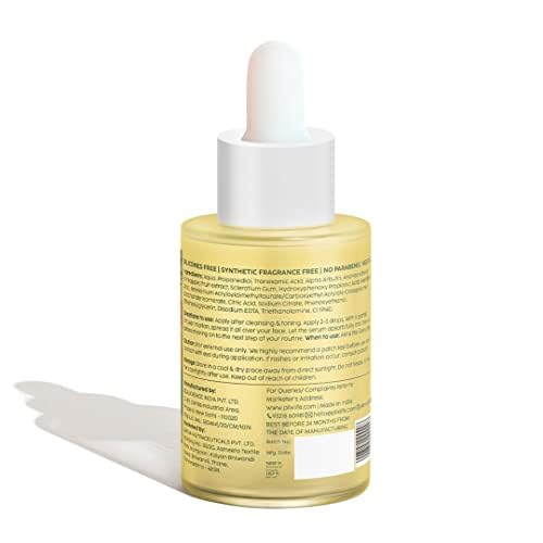 prime craft THE PLANT FIX – Suero de ácido tranexámico al 3% de 1.0 fl oz, para melasma, hiperpigmentación, PIE, promueve la exfoliación y el brillo