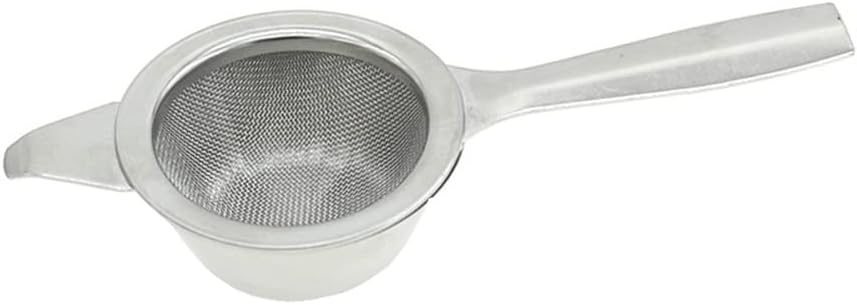 1 colador de té, filtro de té más pronunciado, difusor de té de acero inoxidable, cesta infusora de té, infusor de té de hojas sueltas, asas largas,