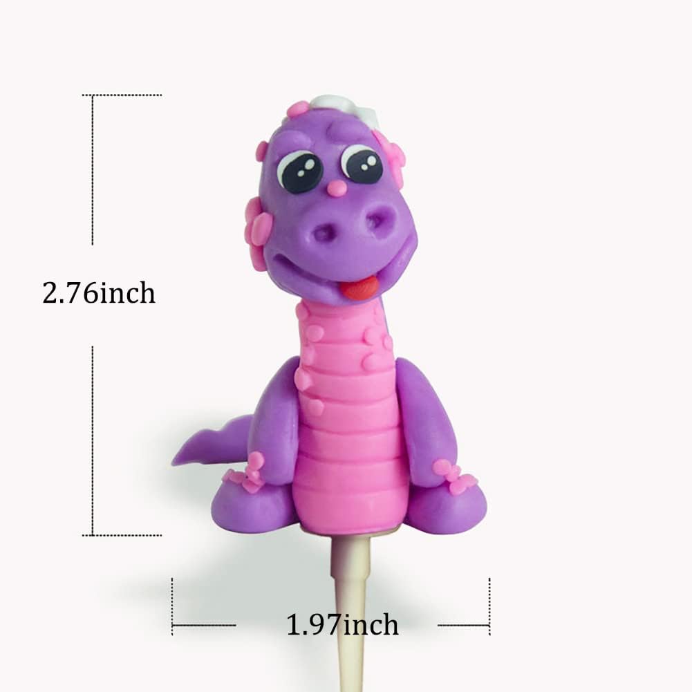 3 piezas de decoración de pastel de dinosaurio en miniatura para baby shower, niños y niñas, temática de animales del bosque, decoración de fiesta