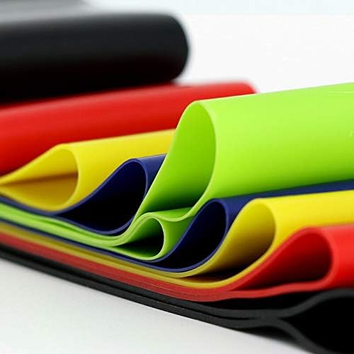 Bandas de resistencia VIPELE para ejercicios  Juego de 5, bandas flexibles de entrenamiento de 12.0in x 2.2in para fitness, estiramiento, terapia