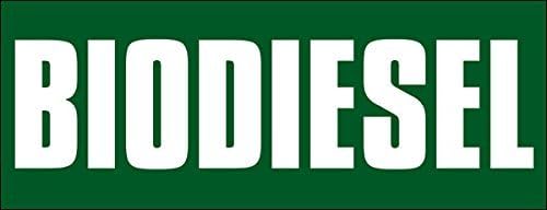 Green BIODIESEL – Adhesivo para parachoques (símbolo de combustible limpio bio-diésel)