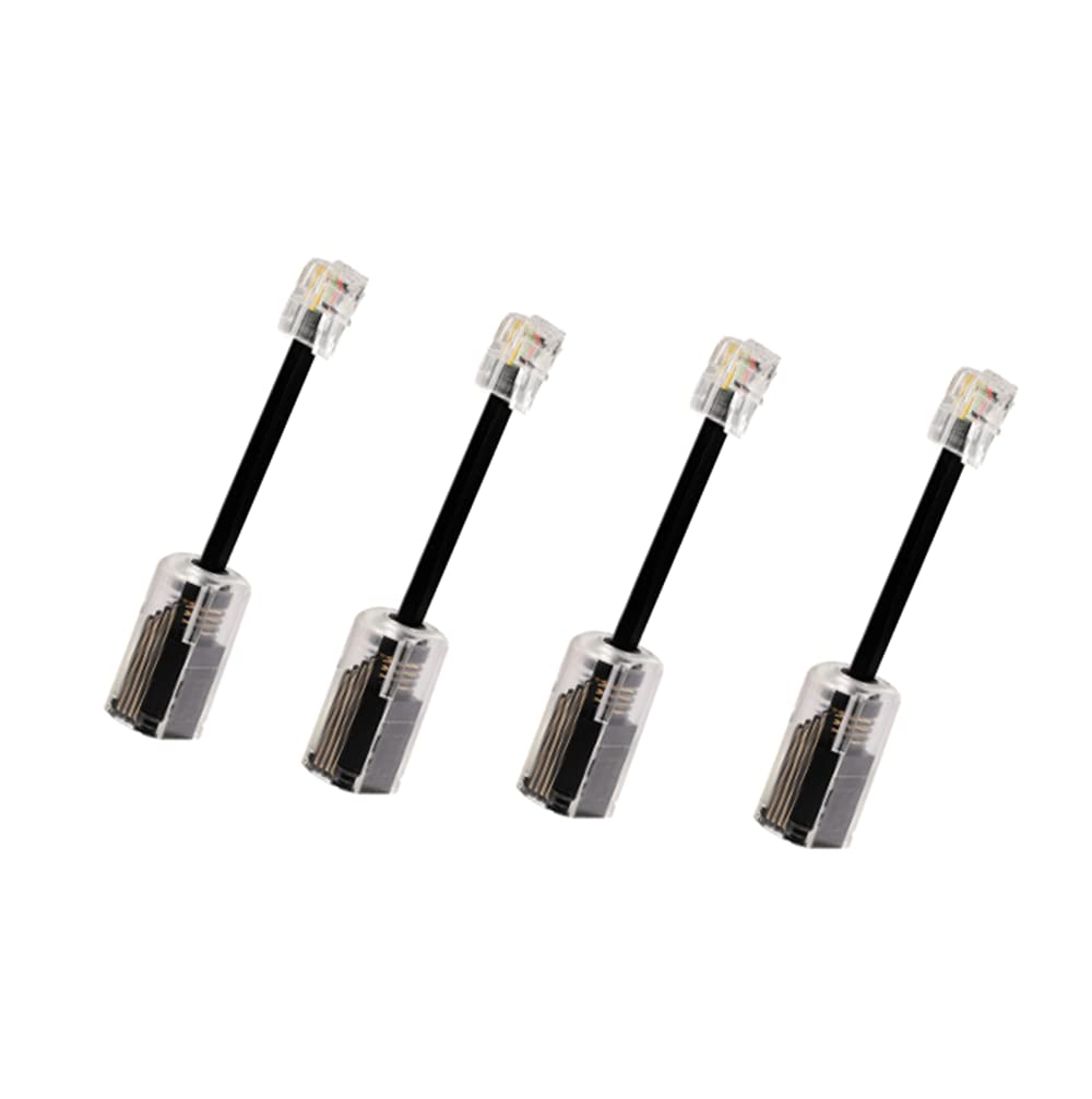 Vthahaby Desenredador de cable telefónico, cable giratorio de 360 grados, cable giratorio desenredante, accesorio de teléfono (4 unidades,