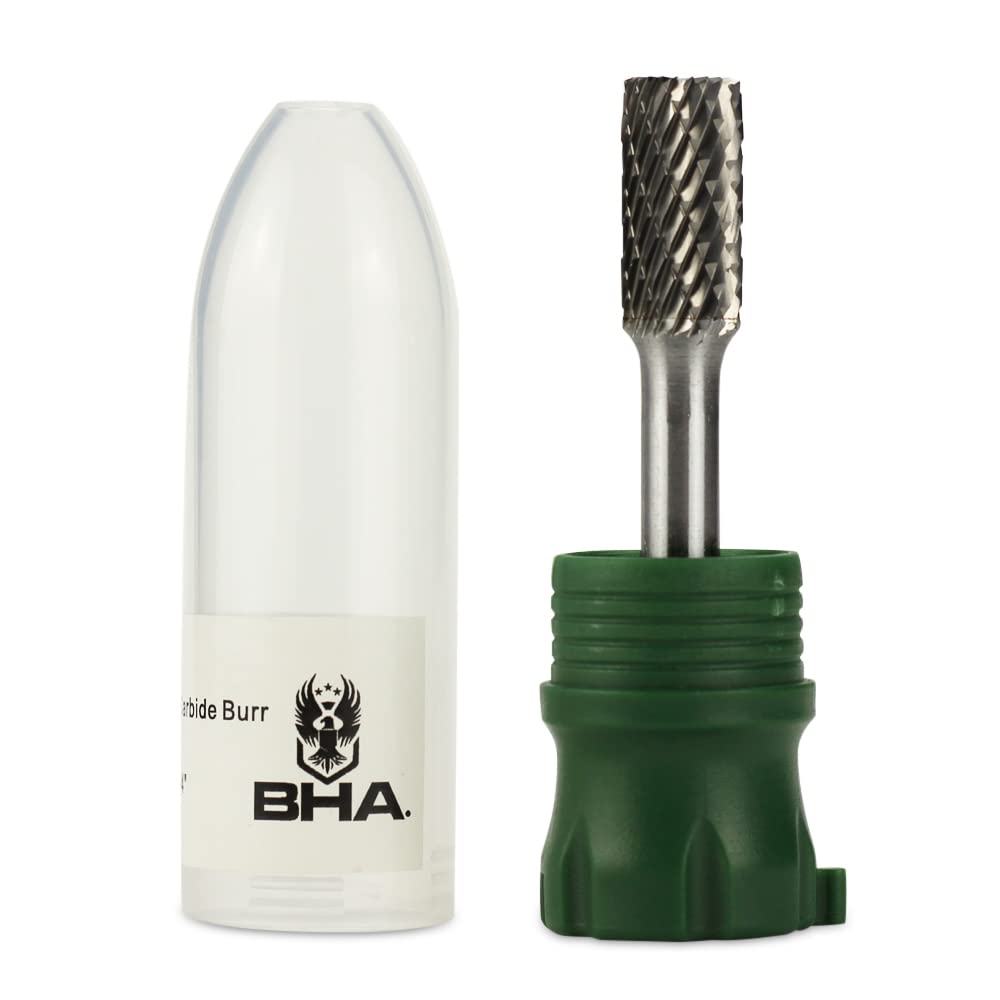 BHA Broca de herramienta rotativa para rebabas de carburo de tungsteno con forma de corte de extremo cilíndrico para contornear y desbarbar de
