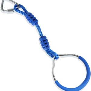 Deermon Anillos de gimnasia colgantes para marcos de escalada y columpios de jardÃn al aire libre, anillo ninja para niños, anillo de obstáculos de Deermon Anillos de gimnasia colgantes para marcos de escalada y columpios de jardÃn al aire libre, anillo ninja para niños, anillo de obstáculos de