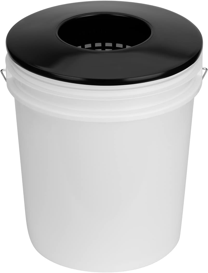 Net Pots – Macetas de 6 pulgadas para tapas anchas de cubo de 5 galones (paquete de 12), tapas de cubo hidropónico, sin BPA, tapas de cesta DWC para
