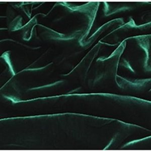 SyFabrics Tela de terciopelo de seda 54 pulgadas de ancho verde cazador SyFabrics Tela de terciopelo de seda 54 pulgadas de ancho verde cazador