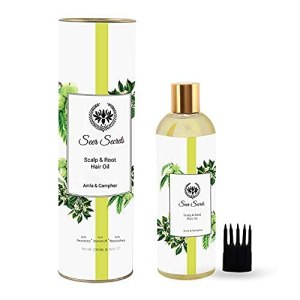 Aceite para el cabello 100% natural de amla y alcanfor, anticaídas, caspa, proporciona fuerza, suavidad y brillo con sésamo, adecuado para hombres y Aceite para el cabello 100% natural de amla y alcanfor, anticaídas, caspa, proporciona fuerza, suavidad y brillo con sésamo, adecuado para hombres y