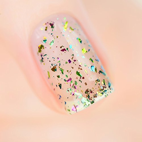 ILNP Ferris Wheel – Esmalte de uñas con copos Ultra Chrome en color verde, oro, azul, rojo, morado, rosa