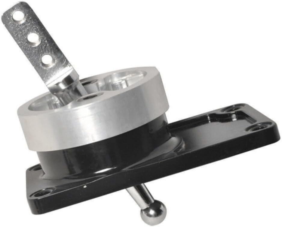 Compatible con T-5 T-45 Tranny Quick Short Throw Shifter GL GLS GT LX SVT (negro, aluminio)