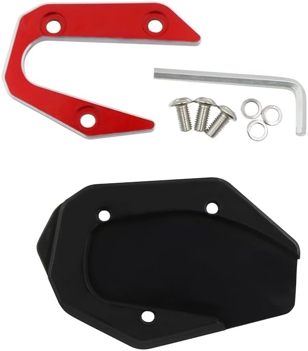 Motorcycle Side Stand pad Motorcycle Kickstand Extension Pad Foot Side Stand Enlarge Support Plate for Y&AMAHA MT03 2017 2018 2019 2020 2021 (Color