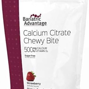 Bariatric Advantage – Bocadillos masticables de citrato de calcio de 500 mg de sabor a fresa para pacientes con cirugía bariátrica, incluyendo Bariatric Advantage – Bocadillos masticables de citrato de calcio de 500 mg de sabor a fresa para pacientes con cirugía bariátrica, incluyendo