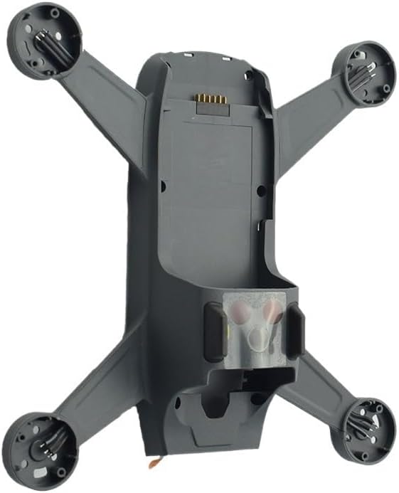 Carcasa de cuerpo de marco medio con apéndice para DJI Spark Repalcement Dron, piezas de reparación de accesorios (color  con accesorios)
