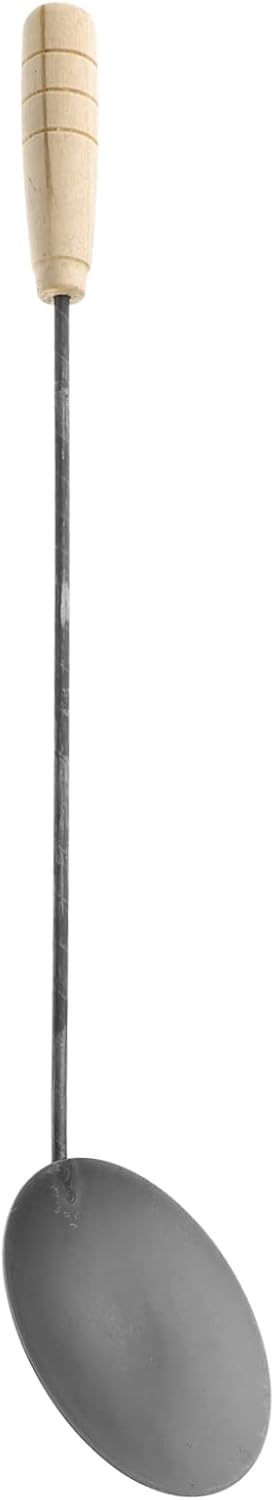 Anneome Cuchara para pastel de camarones, roseta escandinava de hierro, molde para galletas, embudo, máquina para pasteles, cuchara de metal para