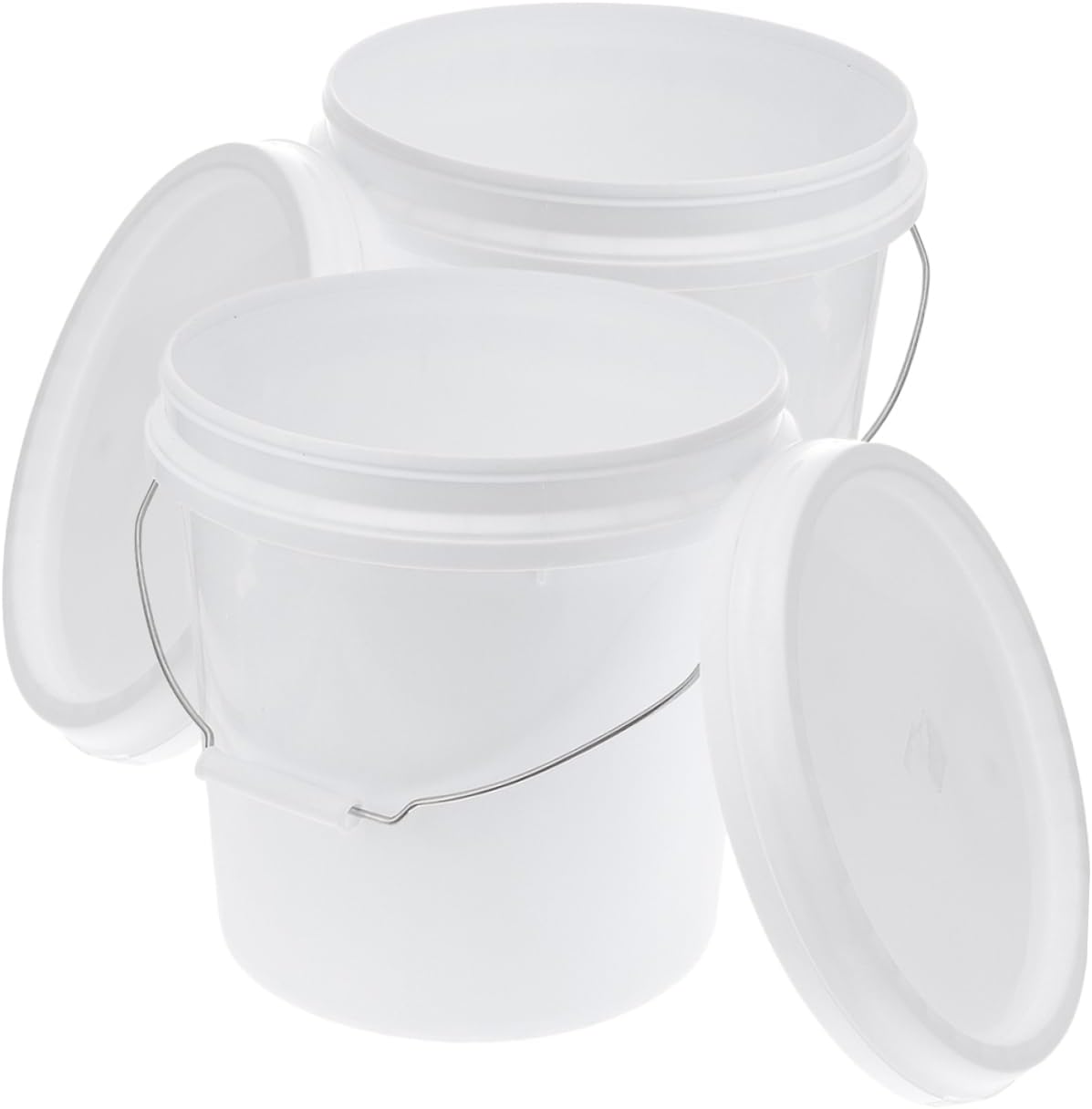 Garneck Cubo de arena de plástico para alimentos de cubo vacío 2pcs